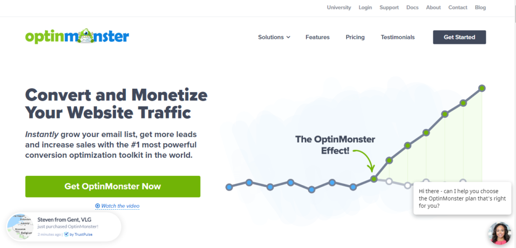 Optin Monster Front page image